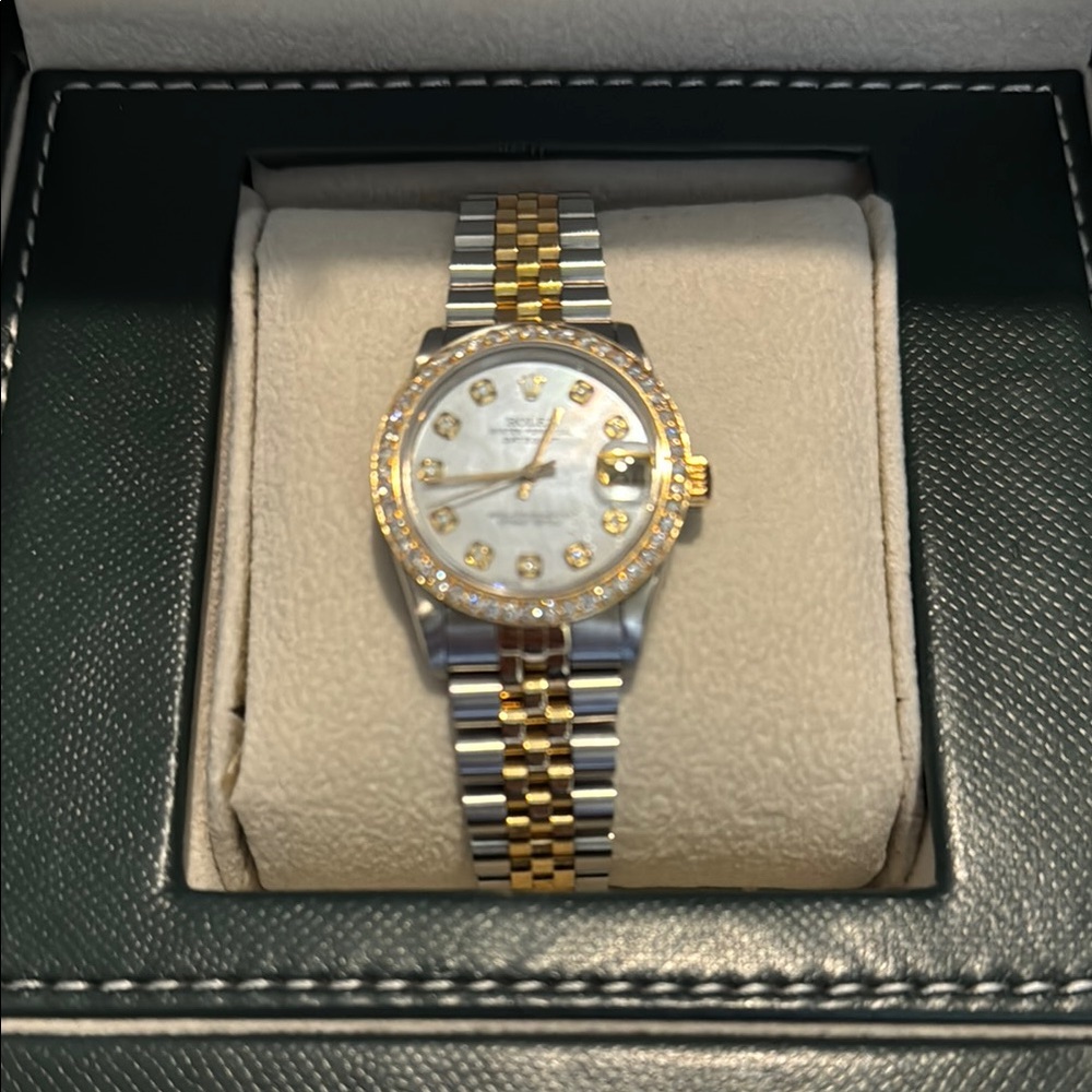 Rolex Stainless Steel and 18karat Gold oyster perpetual date just.